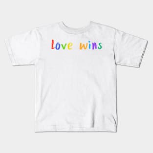 love wins Kids T-Shirt